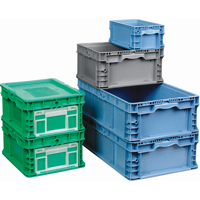StakPak Plus 4845 System Containers, 15" W x 12" D x 7.5" H, Grey Chandler Sales