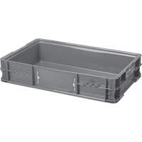 StakPak Plus 4845 System Containers, 15" W x 24" D x 5" H, Grey Chandler Sales