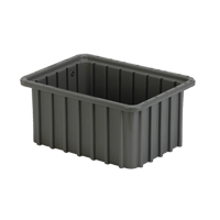 Divider Box, Polyethylene, 9.8" W x 7.3" D x 5" H, Grey Chandler Sales