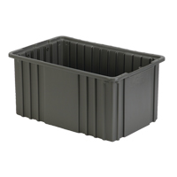 Divider Box, Polyethylene, 15.5" W x 9.9" D x 8" H, Grey Chandler Sales