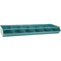 Bacs sectionnels superposables, Cap. 100 lb, 37" la x 12" p x 4-1/2" h, Bleu Chandler Sales