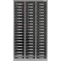 Casiers pour pi&egrave;ces KPC-300, Acier galvanis&eacute;, 60 tiroirs, 21-3/10" x 10-2/5" x 36-9/10", Gris Chandler Sales