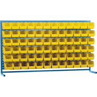 Rayonnage &agrave; persienne avec bacs, 72 bacs, 72" la x 15" p x 40" h Chandler Sales