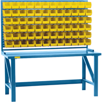 Rayonnage &agrave; persienne avec bacs, 36 bacs, 72" la x 15" p x 40" h Chandler Sales