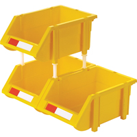 Bac empilable & &agrave; suspendre, 4-13/16" la, 3-3/16" h x 7-1/8" p, Jaune Chandler Sales
