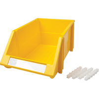 Stack & Hang Bin, 8-3/16" W x 6-3/16" H x 14" D, Yellow Chandler Sales