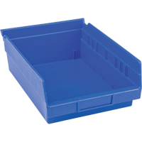 Bacs pour tablette en plastique, 8-3/8" la x 4" H x 11-5/8" p, Bleu, Capacit&eacute; 15 lb Chandler Sales