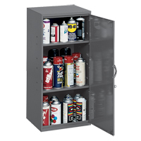 Utility Cabinet, Steel, 2 Shelves, 30" H x 13-3/4" W x 12-3/4" D, Grey Chandler Sales
