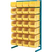 Single-Sided Stationary Bin Rack, 36" W x 12" D x 61" H, 28 Bins Chandler Sales