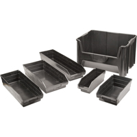 Recycled Shelf Bins, 4-1/8" W x 11-5/8" D x 4" H, 30 lbs. Capacity Chandler Sales