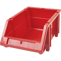 Bac empilable & &agrave; suspendre, 5-7/8" la, 4-11/16" h x 9-13/16" p, Rouge Chandler Sales