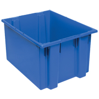 Contenants Stack & Nest, 13" x 23,5" x 19,5", Bleu Chandler Sales