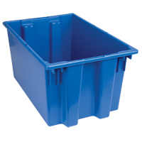 Contenants Stack & Nest, 12" x 23,5" x 15,5", Bleu Chandler Sales