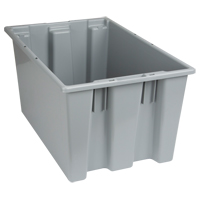 Contenants Stack & Nest, 12" x 23,5" x 15,5", Gris Chandler Sales