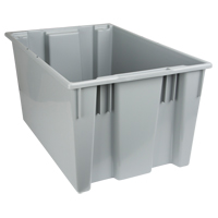 Stack & Nest Totes, 15" x 29.5" x 19.5", Grey Chandler Sales