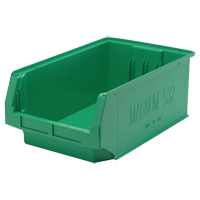 Contenants g&eacute;ants empilables, 12,375" la x 19,75" p x 7,875" h, Vert Chandler Sales