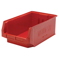 Contenants g&eacute;ants empilables, 12,375" la x 19,75" p x 7,875" h, Rouge Chandler Sales