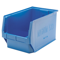 Contenants g&eacute;ants empilables, 12,375" la x 19,75" p x 11,875" h, Bleu Chandler Sales