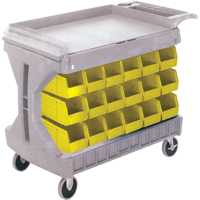 PROCART A/36 BACS JAUNE# CB101, &agrave; deux c&ocirc;t&eacute;s, 36 bacs, 45-5/18" la x 24" p x 34-3/4" h Chandler Sales