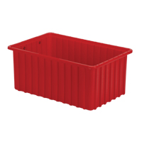Contenants Divider Box, Poly&eacute;thyl&egrave;ne, 16,5" la x 10,9" p x 7" h, Rouge Chandler Sales