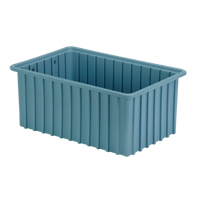 Contenants Divider Box, Poly&eacute;thyl&egrave;ne, 16,5" la x 10,9" p x 7" h, Bleu p&acirc;le Chandler Sales