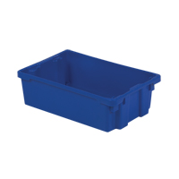Contenants Stack-N-Nest Polylewton, 6,2" x 20,1" x 13", Bleu Chandler Sales