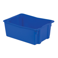 Contenants Stack-N-Nest Polylewton, 10,5" x 26,1" x 18,7", Bleu Chandler Sales