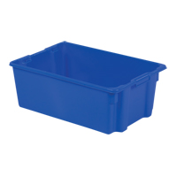 Contenants Stack-N-Nest Polylewton, 10,5" x 28,4" x 18,7", Bleu Chandler Sales