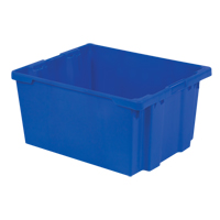 Contenants Stack-N-Nest Polylewton, 15,1" x 30,1" x 24", Bleu Chandler Sales