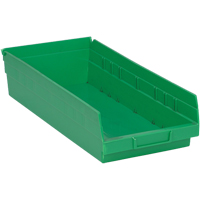 Bacs pour tablette, 8-1/8" la x 4" H x 17-7/8" p, Vert, Capacit&eacute; 40 lb Chandler Sales