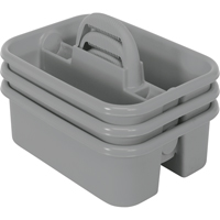 BOITE RANGEMENT,OUTILS,18 1/4X13 3/4X8 3/4,GRIS, 8-3/4" x 13-3/8" x 13-3/8", Gris Chandler Sales