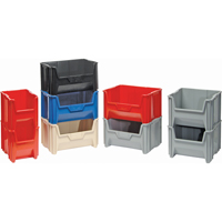 Contenants &agrave; empiler g&eacute;ants, 16,5" la x 17,5" p x 12,5" h, Gris Chandler Sales