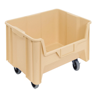Bac g&eacute;ant mobile empilable, 12-7/16" ha x 19-7/8" la x 15-1/4" p, Capacit&eacute; de 250 lb, Ivoire Chandler Sales