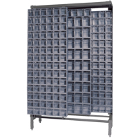 Free-Standing Tip-Out Bins Slider System, 48" W x 18" D x 77" H, 303 Drawers Chandler Sales