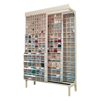 Free-Standing Tip-Out Bins Slider System, 48" W x 18" D x 77" H, 112 Drawers Chandler Sales