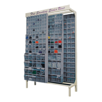 Free-Standing Tip-Out Bins Slider System, 48" W x 18" D x 77" H, 112 Drawers Chandler Sales