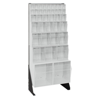 Tip-Out Bins Stand, 23-5/8" W x 8" D x 52" H, 38 Drawers Chandler Sales
