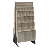 Tip-Out Bins Stand, 23-5/8" W x 16" D x 52" H, 76 Drawers Chandler Sales