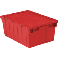 Contenants de distribution Flipak en plastique poly&eacute;thyl&egrave;ne (PE), 21,9" x 15,2" x 9,3", Rouge Chandler Sales
