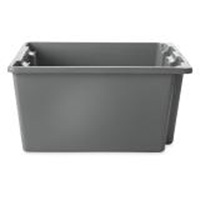 Caisse-palette empilable et emboîtable, 10" x 15,5" x 19,5", Gris Chandler Sales