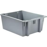Caisse-palette empilable et emboîtable, 10" x 19,5" x 23,5", Gris Chandler Sales