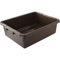 Undivided Bus/Utility Box, 7" H x 21.5" D x 17" L, Plastic, Brown Chandler Sales