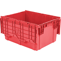 Contenants de distribution Flipak en plastique poly&eacute;thyl&egrave;ne (PE), 27,9" x 20,9" x 15,2", Rouge Chandler Sales