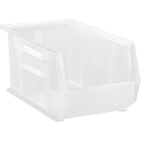Bac transparent ultra empilable & suspendable, 8-1/4" la, 7" h x 14-3/4" p, Transparent Chandler Sales