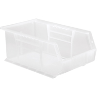 Bac transparent ultra empilable & suspendable, 8-1/4" la, 6" h x 13-5/8" p, Transparent Chandler Sales