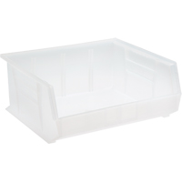 Bac transparent ultra empilable & suspendable, 16-1/2" la, 7" h x 14-3/4" p, Transparent Chandler Sales