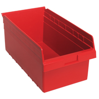 Bacs pour &eacute;tag&egrave;re Store-Max, 11-1/8" la x 8" H x 17-7/8" p, Rouge, Capacit&eacute; 56 lb Chandler Sales