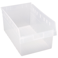 Bacs pour &eacute;tag&egrave;re Store-Max, 11-1/8" la x 8" H x 17-7/8" p, Transparent, Capacit&eacute; 56 lb Chandler Sales