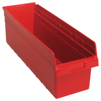 Bacs pour &eacute;tag&egrave;re Store-Max, 8-3/8" la x 8" H x 23-5/8" p, Rouge, Capacit&eacute; 68 lb Chandler Sales