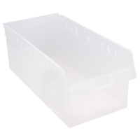 Bacs pour &eacute;tag&egrave;re Store-Max, 11-1/8" la x 8" H x 23-5/8" p, Transparent, Capacit&eacute; 68 lb Chandler Sales